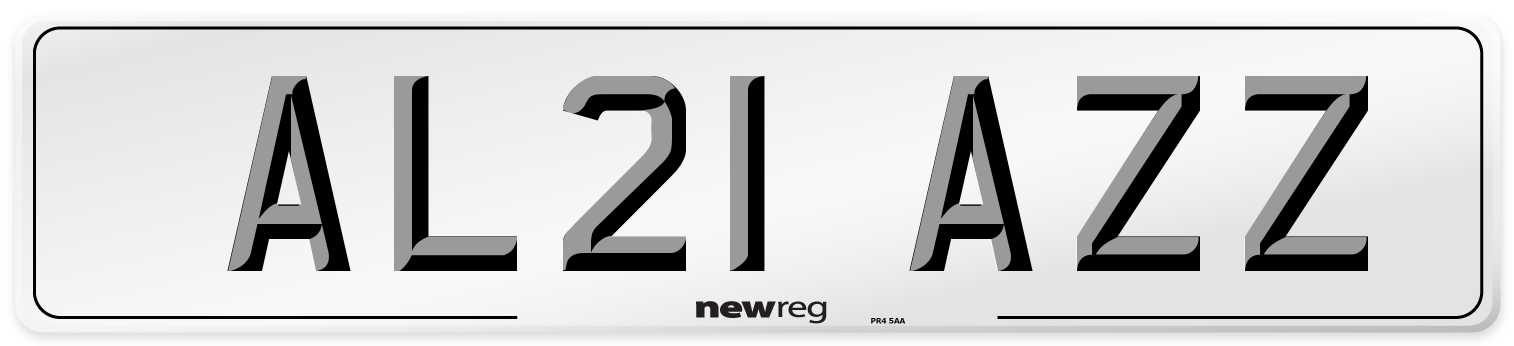 AL21 AZZ Number Plate from New Reg